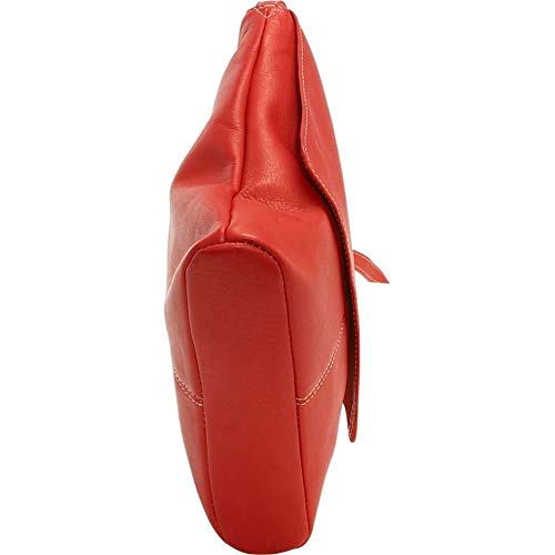 Le Donne Simple Flap Over Crossbody Bag, Red #TOP4