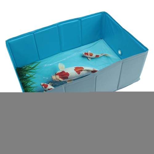 PET -Swimmingpool - zusammenklappbare PVC -Hunde Badewanne quadratische Form, robuste PEH -Waschbade | Faltbares Anti-Skid-Design mit leckerem Build, tragbarer Splash-Pool für Katzen Welpen mittelgroß