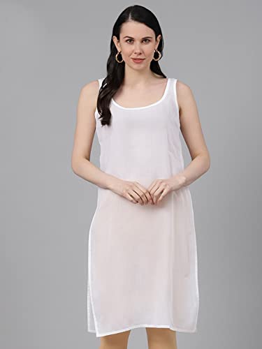 Image of Ada Womens Terivoile Cotton Suit Full Slip /Camisole (Pack of 2) A301831