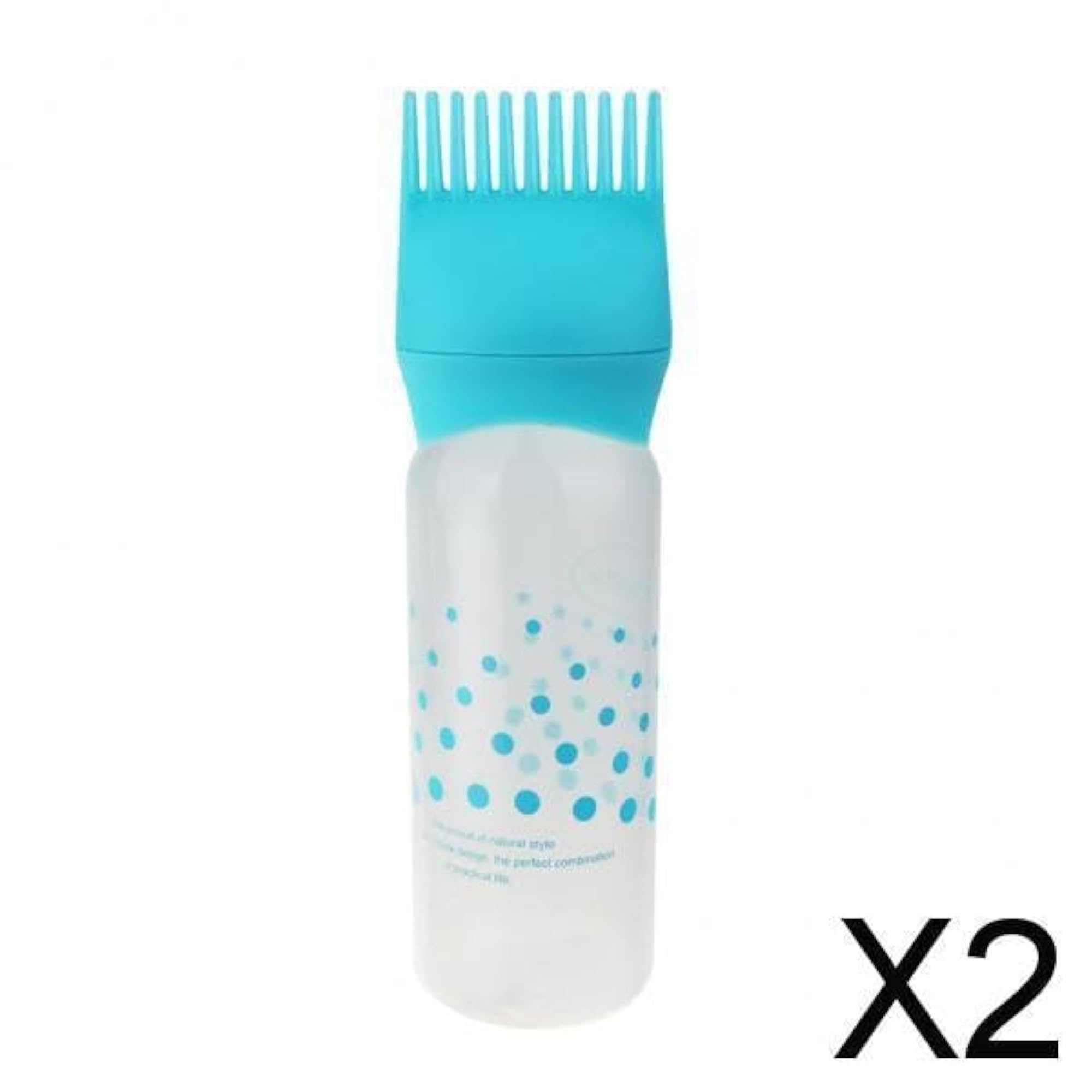 2x120ML Empty Hair Dye Dispensing Bottle Salon Hair Dyeing Applicator