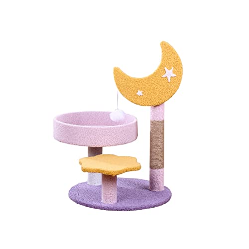 Arbre à chat à 3 couches avec griffoir et plateforme de saut