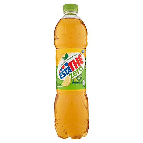 Estathé Zero Limone. Vero Infuso di Thé con Succo di Limone. senza Zucchero con Stevia. 1.5L