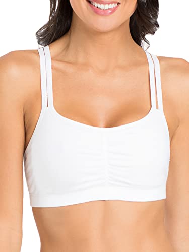 Fruit Of The Loom Womens Spaghetti Strap Pullover Sports Bra, 3-Pack #TOP4