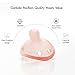Garkoko Baby Pacifiers 0-6 Months Breast Like Shape Pacifiers BPA-Free One-Piece Silicone Newborn Pacifier for Breastfed Babies, 2pcs