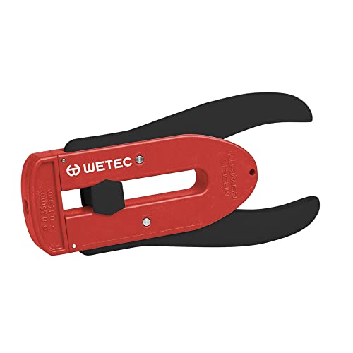 WETEC Pelacables de precisión para fibra de vidrio LWL 0,125 mm (pelacables, herramienta pelacables de precisión, pelacables de fibra de vidrio) Cover