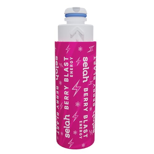 Selah Flavor Pods - Water Enhancer Refill Pods for Selah Water Bottle - Fruit punch, Watermelon, Green Apple, Strawberry Lemonade, Peach, Pineapple, Lemon, Orange Sport, Watermelon Sport, Berry Energy - Flavored Five Pack Of Refill Pods (Berry Blast Caffeinated Energy)