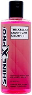 ShineXPro 300mL SuperThick Car Wash Shampoo Concentrate - pH Neutral, Thick Suds - Thick&Slick Snow Car Foam Shampoo That Works With Both Bucket Wash And Foam Cannon (300 mL)