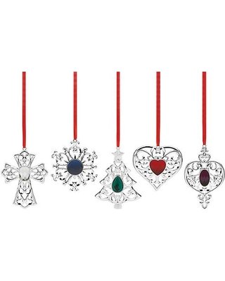 Amazon.com: Lenox Bejeweled Silverplated 5-Piece Holiday