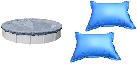 Robelle 4615 Winter Pool Cover with Pillows, Value-Line, 15 ft Above Ground Pools