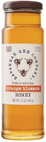 Savannah Bee Company Honey Pure, Natural (12.00oz, Orange Blossom)
