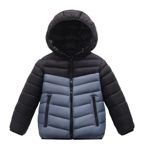 Doudoune chaude enfant de 7 à 16 ans avec une veste coupe-vent à capuche rembourrée
