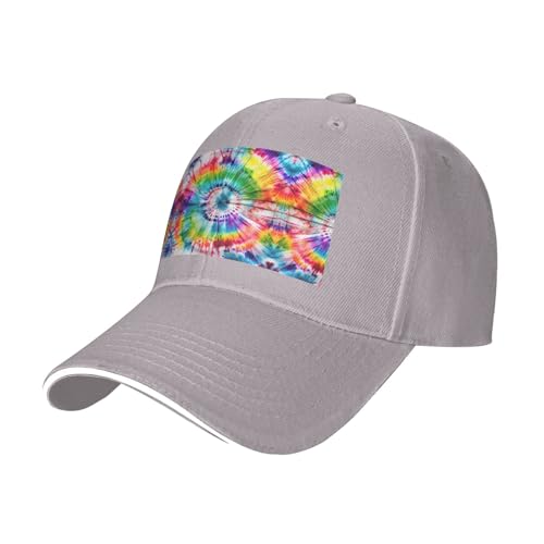 Nbtghga Tie Dye Hippies Print Baseball Cap Golf Dad Hat Adjustable Original Classic Cap Casquette,Outdoor Sports Casual Wear Gray Nbtghga Tie Dye Hippies Print Baseball Cap Golf Dad Hat Adjustable Original Classic Cap Casquette,Outdoor Sports Casual Wear Gray