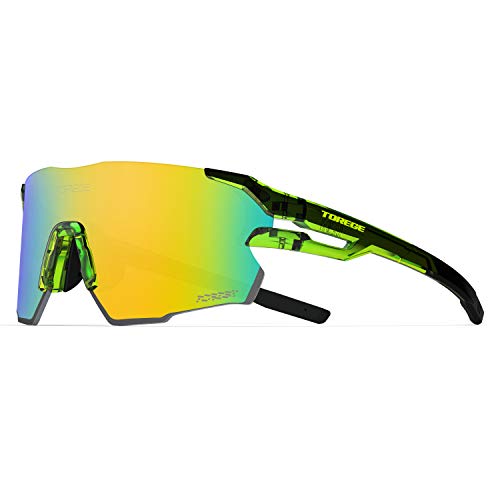 Image of TOREGE Z87 Sports Sunglasses for Men and Women-UV Protection, Ideal for Cycling, Fishing, Baseball, Running, Golf Iceman