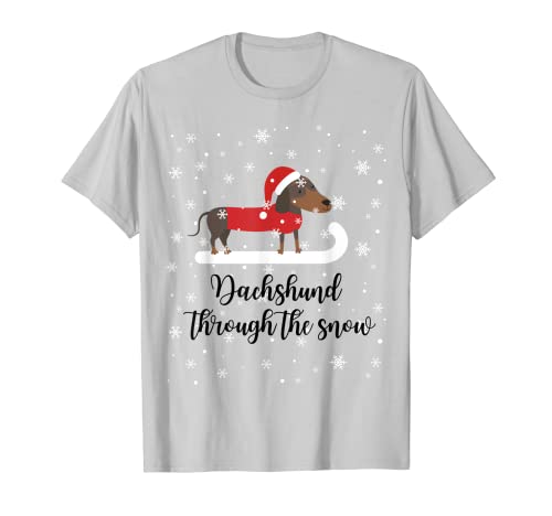 Teckel de Noël amusant à saucisse T-Shirt