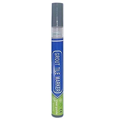 Masrin Stylo de coiffage pour carrelage - Étanche - Pour salle de bain - Gris Cover