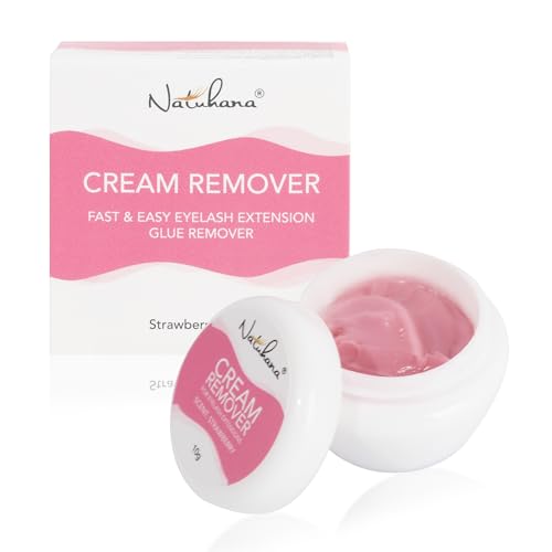 Natuhana Crema Removedor de Pestañas 10g para Pegamento Extensiones de Pestañas Individuales Ação Rápida Eyelash Remover