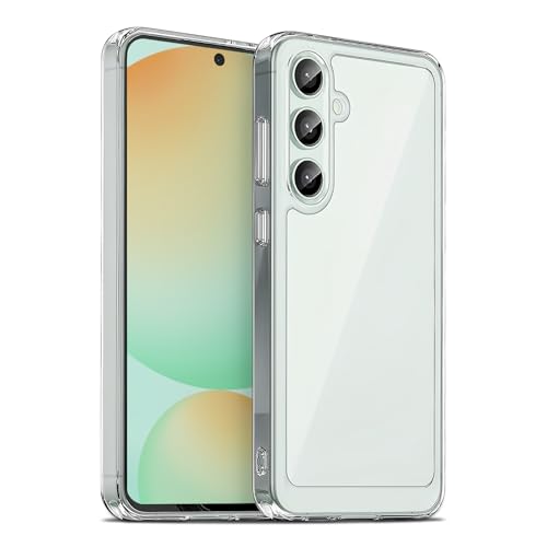 Image of Case for Samsung Galaxy S24 FE 5G, Military Grade Drop Protection Phone Case, Yellowing Resistant, Anti-Scratch Hard PC Back, Shockproof Hard Ultra-Thin Protective Cover, Clear