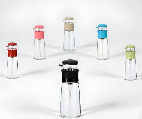 Aceitera de cristal antigoteo con dosificador y medidor de dosis 320ml Dispensador de aceite, vinagre, soja y aderezos Botella práctica y fácil de limpiar Ideal para el hogar, barbacoa o restaurante Aceitera de cristal antigoteo con dosificador y medidor de dosis 320ml Dispensador de aceite, vinagre, soja y aderezos Botella práctica y fácil de limpiar Ideal para el hogar, barbacoa o restaurante