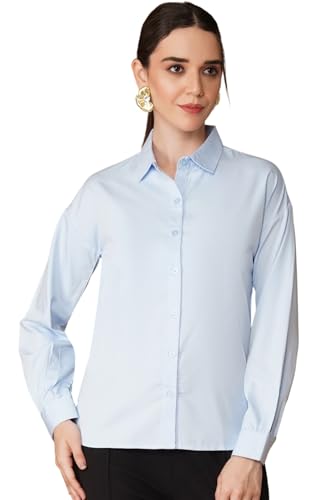 Image of OOMPH! Full Sleeve Stylish Western Drop Shoulder Shirts for Women Regular fit Shirts for Woman