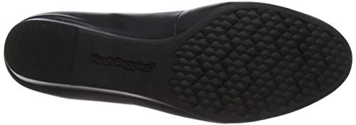 Hush Puppies Women's Morkie Hp Charm Pump, Black Leather, 11.0 W Us #TOP3