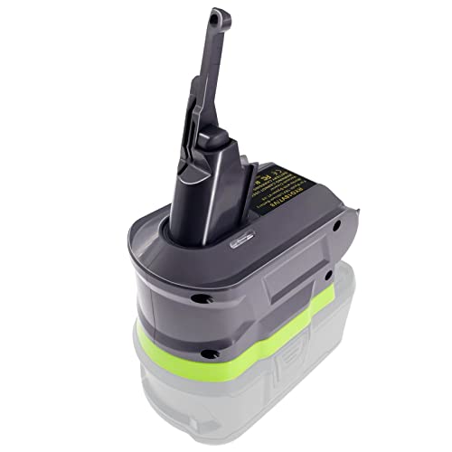 Adapter for Dyson V7 / V8 Vacuum Cleaner for RYOBI 18V Battery Convert to for Dyson V7 & V8 Vacuum Cleaner for Battery 18-Volt HP High Capacity PBP2005 P194 P193 PBP2004 for Animal+ Fluffy