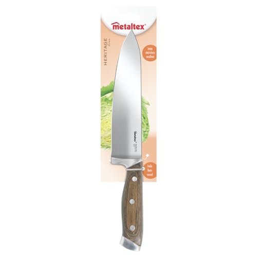 Couteau chef Metaltex en bois pour preparer les repas