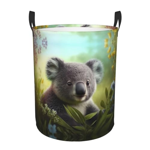 Daisy Koala - Cesta de lavandería impermeable, cesta de lavandería con asas, cesta de ropa sucia, cestas para dormitorio, artículos esenciales estéticos