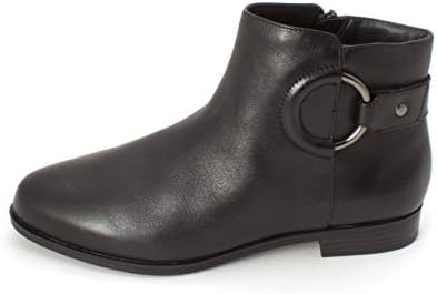 Alfani Womens Avvia Faux Leather Almond Toe Ankle Boots Black 5.5 Medium (B,M) | Image 1