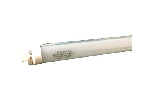 LED Tube T8, 2.400 Lumen pour 24 Watt, efficacité: 100 Lumen/Watt, nouvelle technique, frost, (Blanc industrie,...