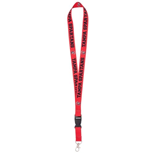 Image of Desert Cactus University of Tampa Lanyard UT Spartans Car Keys ID Badge Holder Keychain Detachable Breakaway Snap Buckle