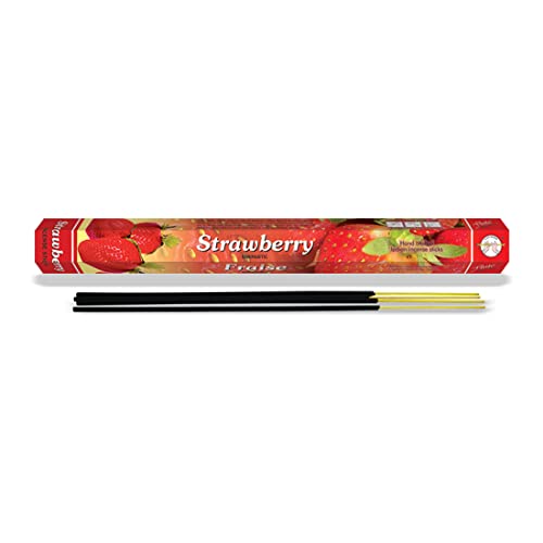 Flute Strawberry Incense Sticks 20 Sticks/Tube, 6 Tubes/Box Total Sticks 120 #TOP5