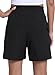Rrosseyz Running Shorts for Women with Pockets Athletic Sport Lightweight Gym Pants for Workout and Sports(Black,M)