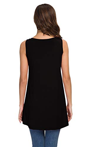 AWULIFFAN Women's Summer Sleeveless V-Neck T-Shirt Tunic Tops Blouse Shirts3