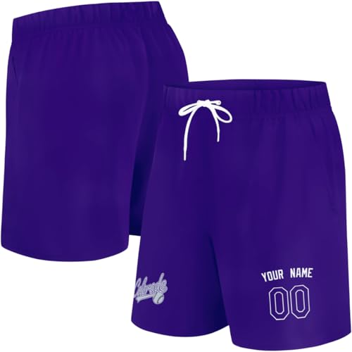 Image of ANTKING Swim Trunks Custom Name Number Beach Shorts for Men Youth Gifts