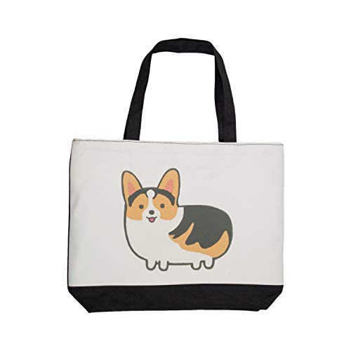 Nayo The Corgi Chubby Corgi Canvas Bag big capacity