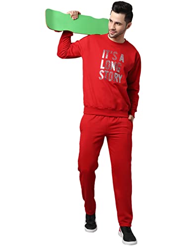 Image of Mack Jonney Fleece Printed Tracksuit Co-ord Set for Men-SW 44 LOWER 02-P