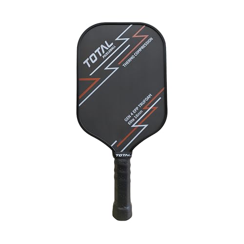 Image of Total Pickleball Paddle with Thermo Compression Surface and GEN 4 EPP Trufoam Core, 16mm Control Design (Black)