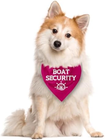 Boat Security Dog Bandana - Pink Triangle Scarf for Dogs