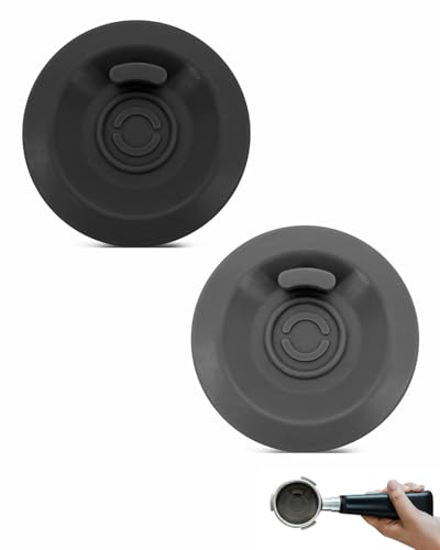 IPNSDON 2 Piezas Pastillas de Limpieza, 54 mm Pastillas De Limpieza De Máquinas, Accesorios de Silicona Elástica para Breville para La Mayoría de Máquinas de Espresso (Gris)