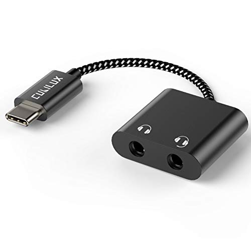 Image of USB C Audio Splitter for 2 Headphones with 96KHz /24-bit DAC, Type C to Dual Earphones Aux Splitter for Samsung S25 /S24 /S23 /S22 /S21 /S20 Ultra, Tab S10 /S9 /S8 /S7 /S6, Z Fold 6 /5 /4 /3 /2, Z Flip 6 /5 /4 /3 /2