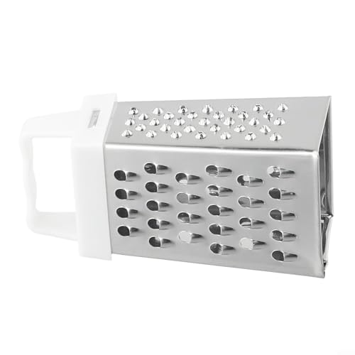 Rallador de acero inoxidable de cuatro caras con mango antideslizante miniatura 6