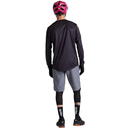 Troy Lee Designs Long Sleeve Flowline Youth Mountain Bike Jersey, Confined Black, X-Large