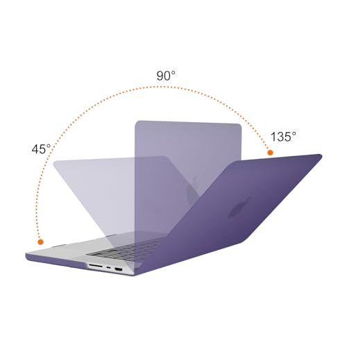 Image of MOSISO Compatible with MacBook Pro 16 inch Case 2025 2024 2023 2022 2021 M4 M3 M2 M1 A3403 A3186 A2991 A2780 A2485 Pro Max, Plastic Hard Shell&Keyboard Cover&Screen Film&Storage Bag, Imperial Purple