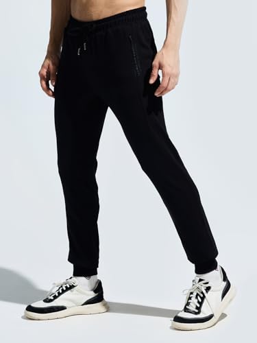 Image of Men Stretchable Cut & Sew Breathable Joggers with Multi Secure Zipper Pocket| Moisture Wicking Light Weight Track Pant| Men Joggers|Casual Track Pants