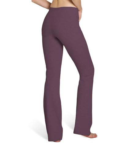 Houmous S-XXXL 29''31''33''35'' Inseam Women's Cotton Bootcut Pants Inner Pocket(Regular-31 Inseam-Purple, XX-Large) - Thumbnail 2