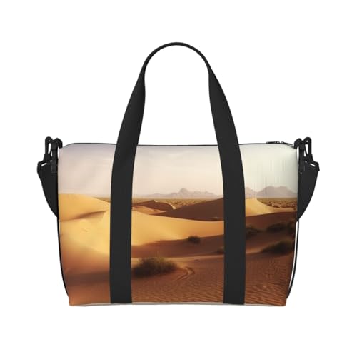 Travel Duffel Bag for Men Gym Bag, Desert landscape Luggage Bag with Shoulder Strap, Large Gym Tote Bag for Women, Weekender Overnight Bag, Foldable Carry on Bag for Airplane