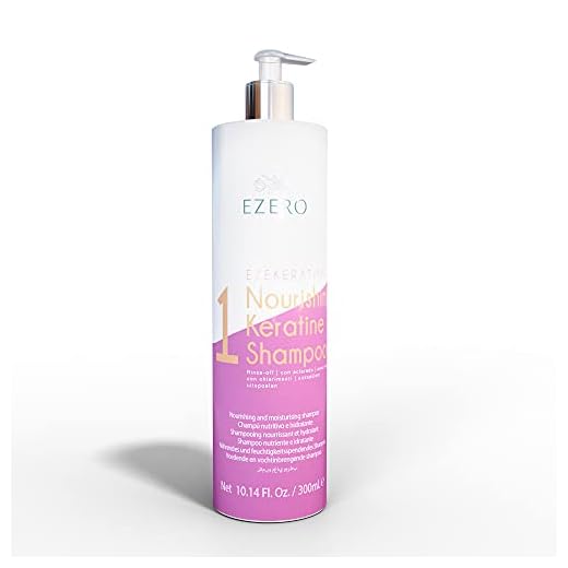 Ezero Champu Keratina Para Ayudar A Alisar El Cabello Y Perfecto Para Tratamiento Keratina Cabello O Tratamiento Hidratante Cabello - Liso Keratina - 300 ml