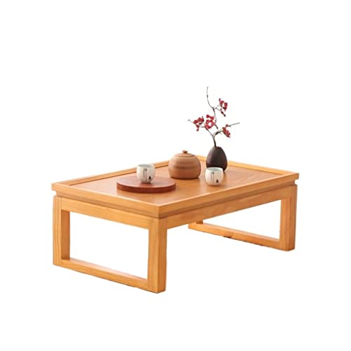 Table d'appoint en bois massif 45x70cm | Petite table de thé pour balcon - 2