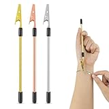 3 PCS Bracelet Helper Tool - Fastening Helper for Watch, Necklace & Zipper Clasps - Gold, Silver & Rose Gold Metal Jewelry Clasp Hooking Ties