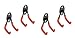 Tornado 00500 Small U-Hook, Sold as 4 Pack, 4 Hooks Total